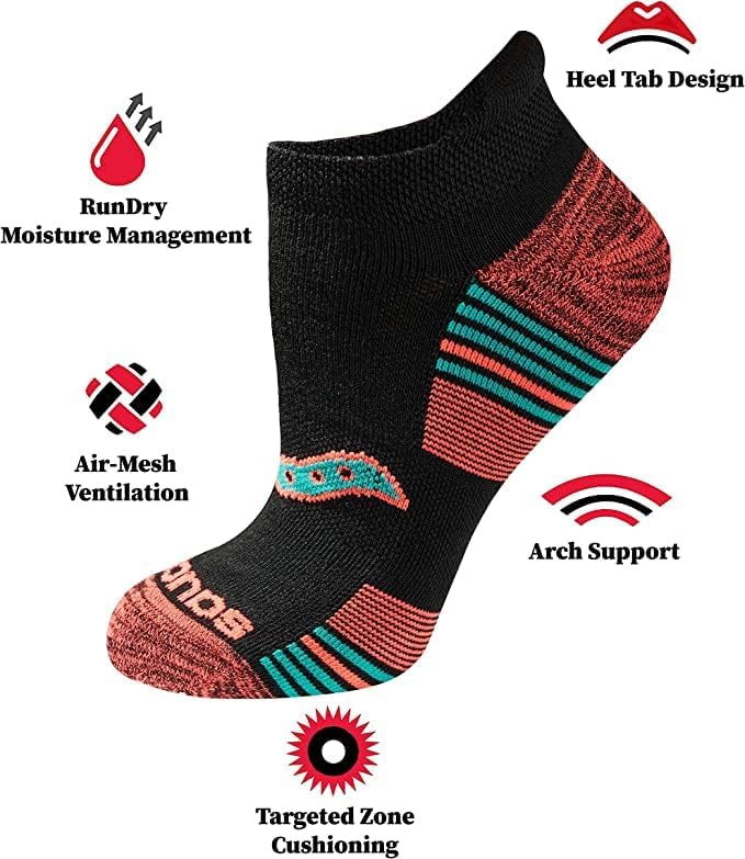 Saucony Women's Performance Heel Tab Athletic Socks