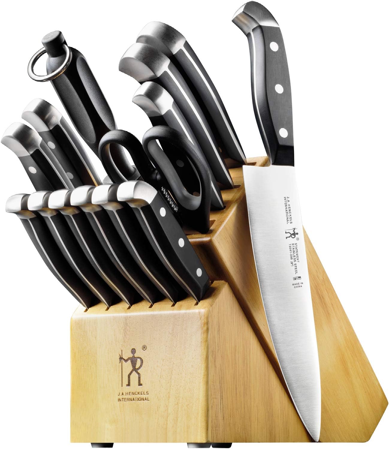 HENCKELS Statement Razor-Sharp 15-Piece Knife Set with Block