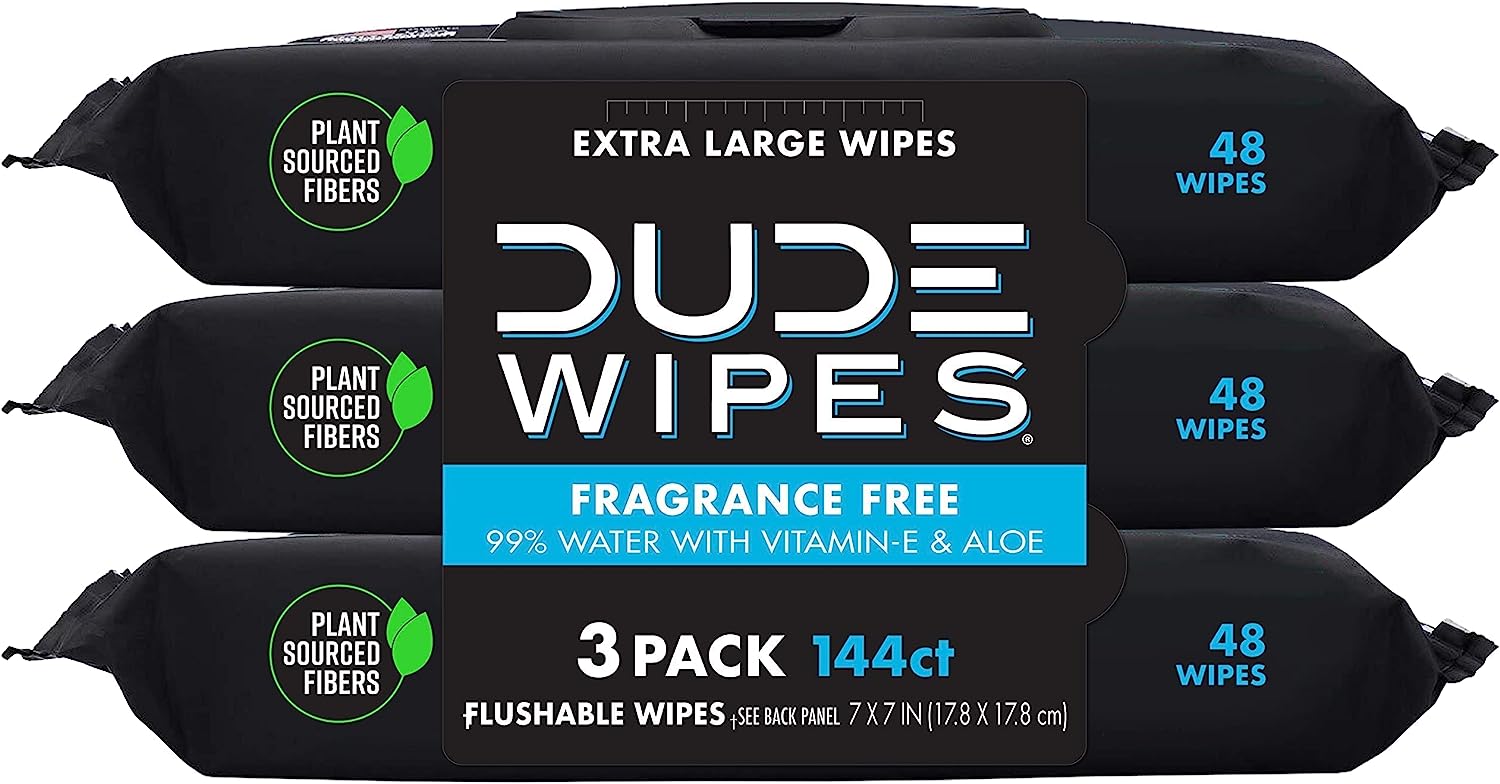 DUDE Wipes Flushable Wipes