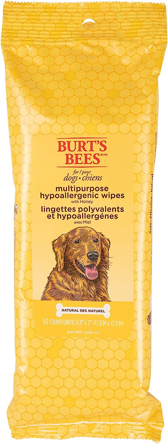 Burt's Bees for Pets Natural Multipurpose Dog Grooming Wipes