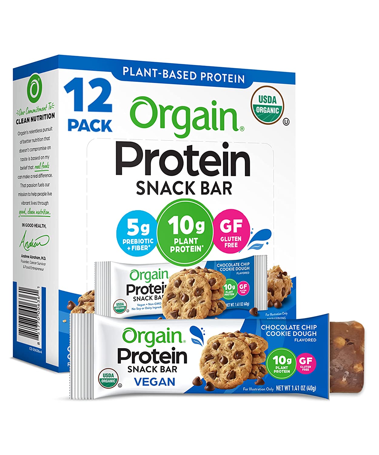 Orgain Organic Vegan Protein Bars