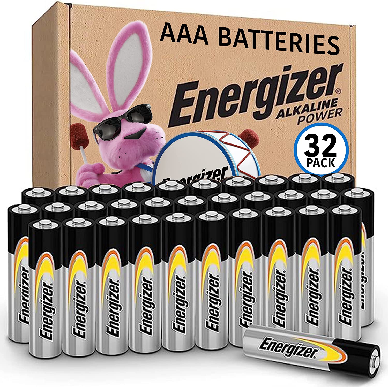 Energizer Alkaline Power AAA Batteries (32 Pack)