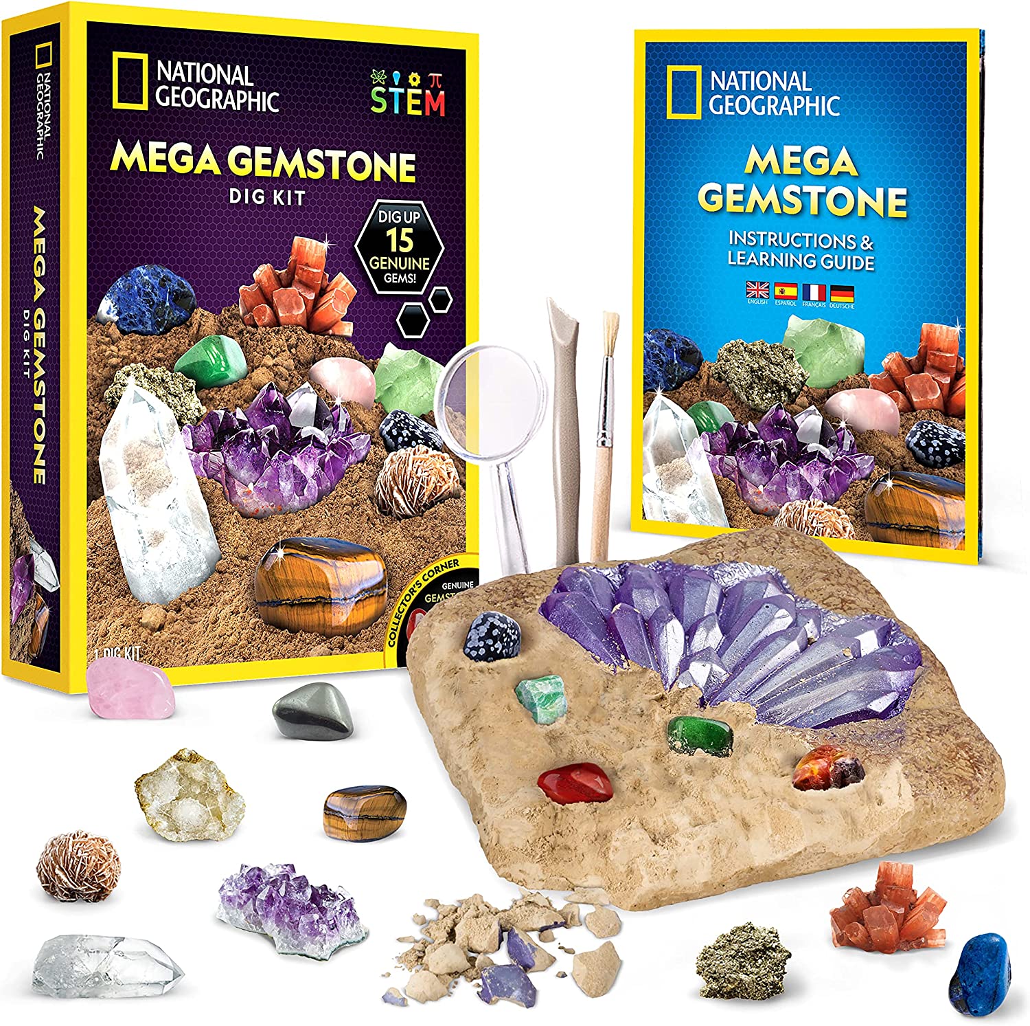 NATIONAL GEOGRAPHIC Mega Gemstone Dig Kit
