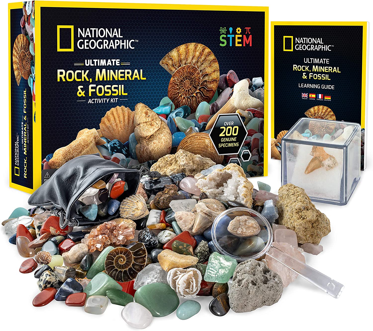 NATIONAL GEOGRAPHIC Rocks & Fossils Kit for Unisex Children